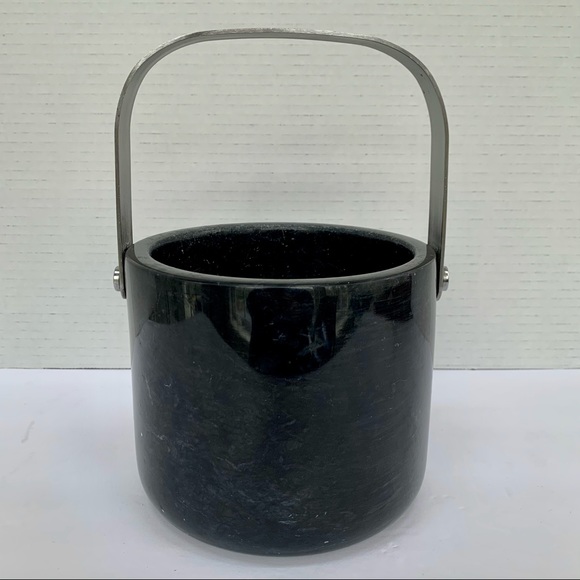 70s Georges Briard Rare MCM Marble Stainless Wine Chiller - Picture 5 of 10